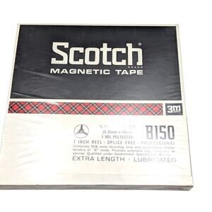 SCOTCH B150 Magnetic Audio Recording Tape 1 4 Inch 1800ft 7in Reel Sealed NOS